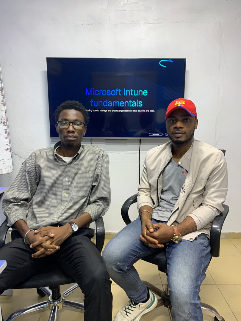 Educative consulting session on Microsoft Intune fundamentals with a System Support Engineer at Chivita, Lagos
